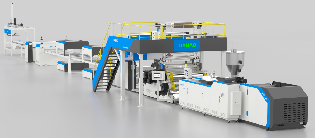 SPC and PVC stone plastic floor production line