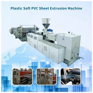 PVC sheet production machine for transparent plastic boards and films