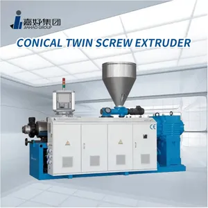 Conical twin screw extruder