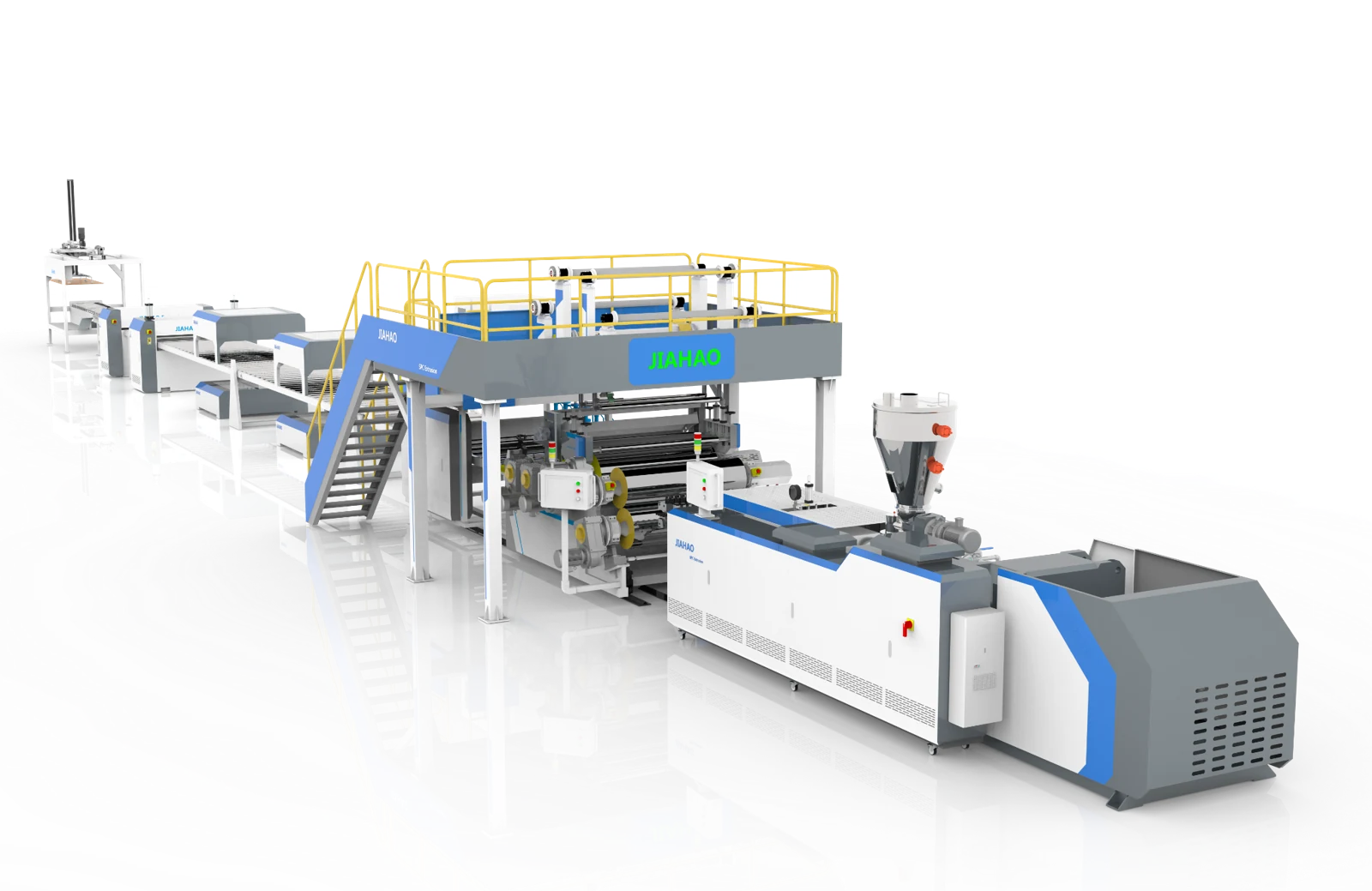 Jiahao SPC flooring production line rendering