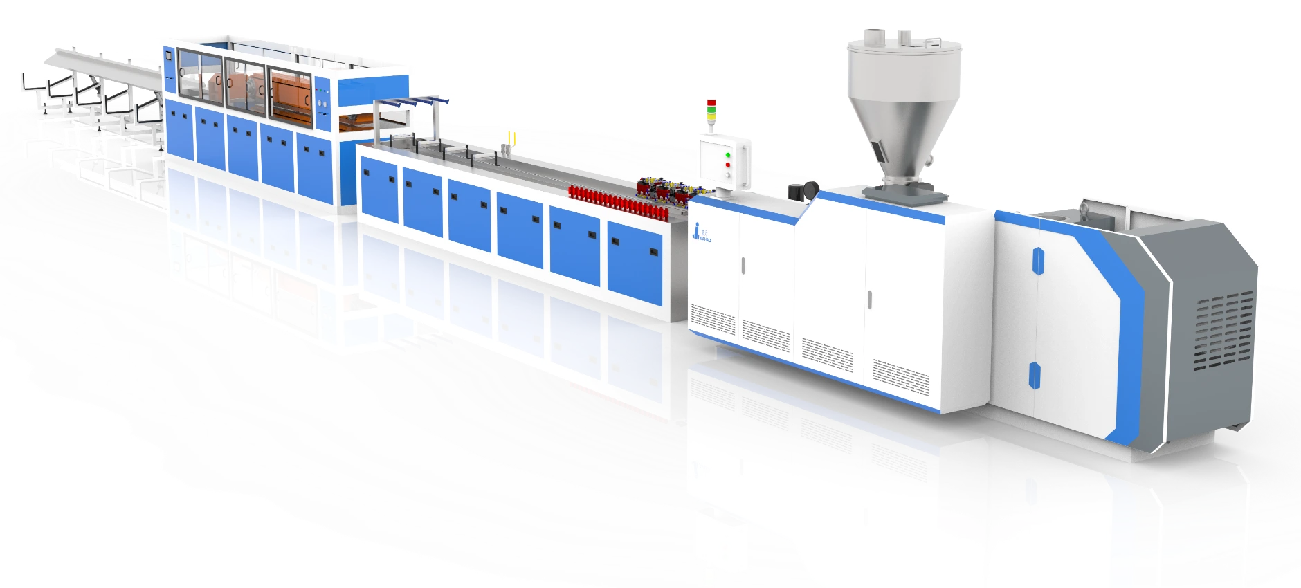 Jiahao YF240 profile extrusion line rendering