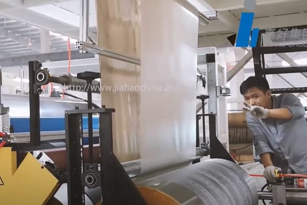 SPC flooring production process machine line