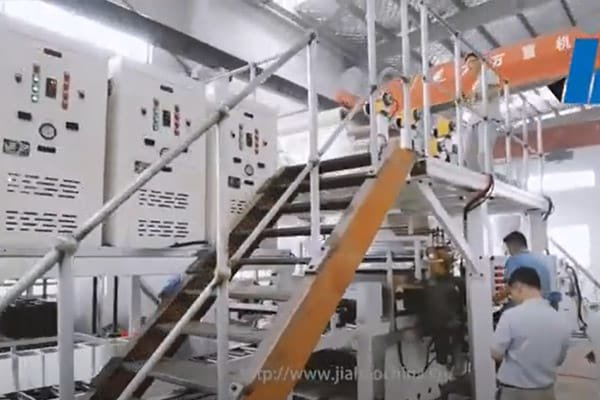SPC Flooring Extrusion Line video1